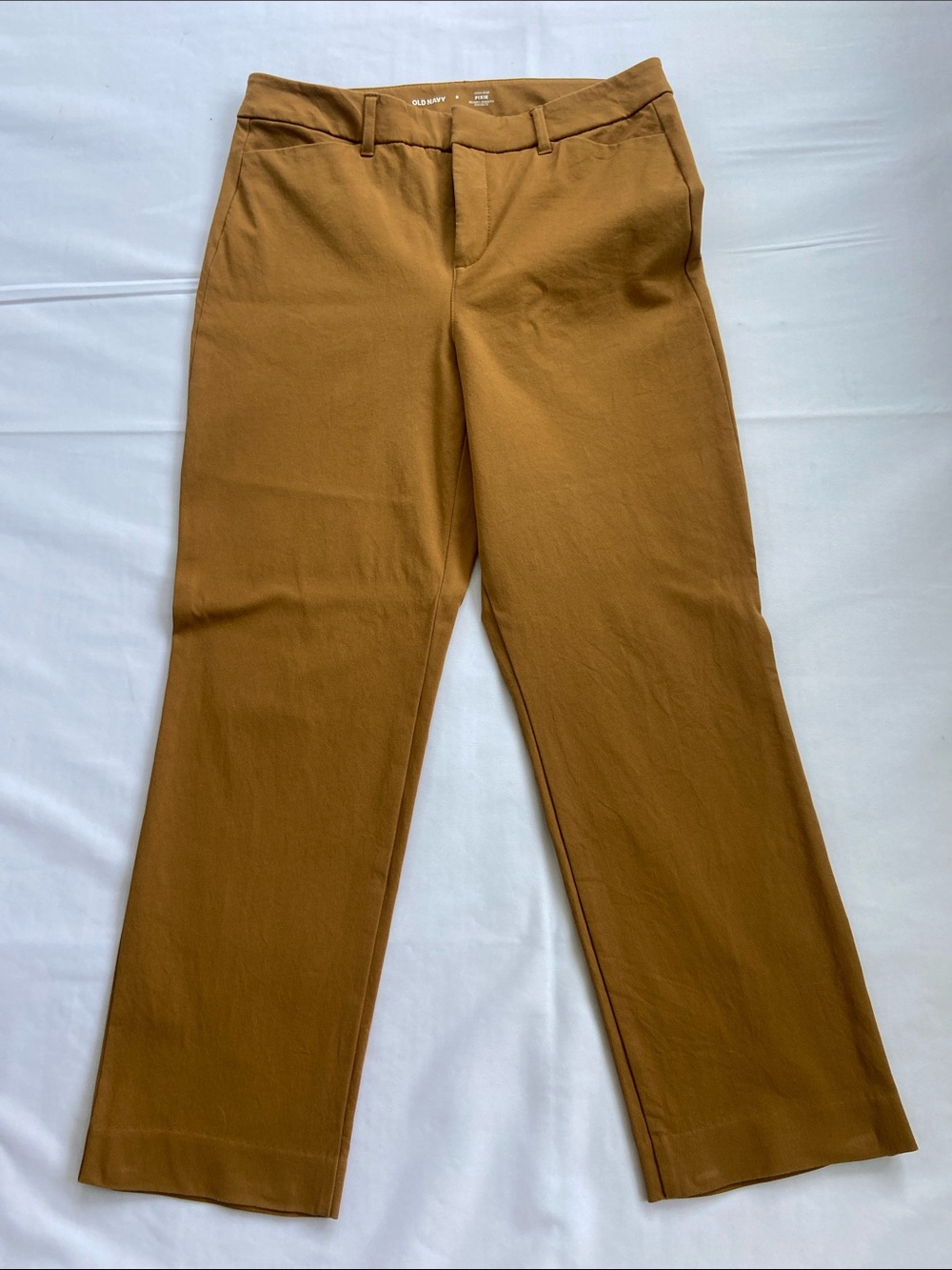 Old Navy High Rise Pixie Ankle Pants Mustard Women's Size 8